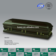 Graceful Funeral Casket Wooden Casket Made in China